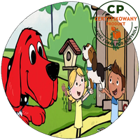 Opłatek na tort Clifford - Wielki Czerwony Pies