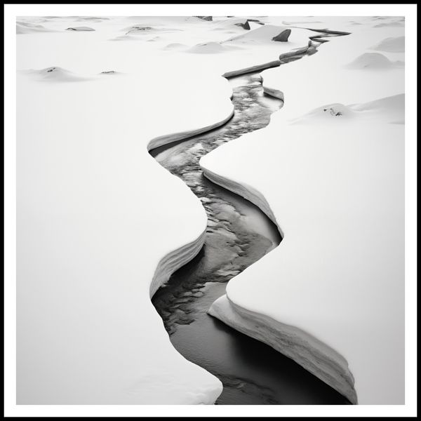 Plakat 100x100cm Szczeliny Mrozu zdjęcie 3