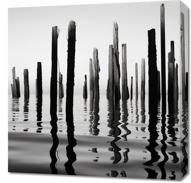 Obraz 60x60cm Refleksje Nad Wodą zdjęcie 1
