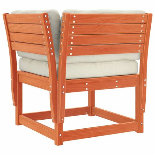 5-cz. zestaw mebli ogrodowych z poduszkami, woskowy brąz, sosna na Arena.pl