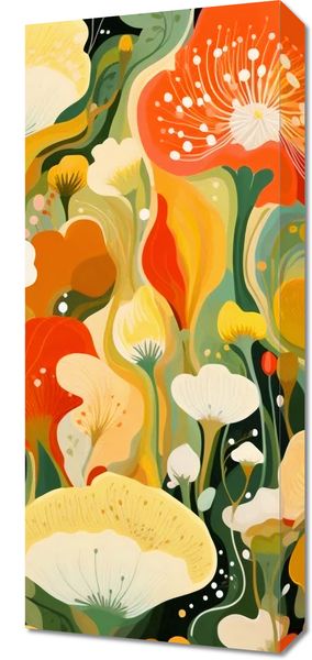 Obraz 30x70cm Kwiatowy Raj zdjęcie 1
