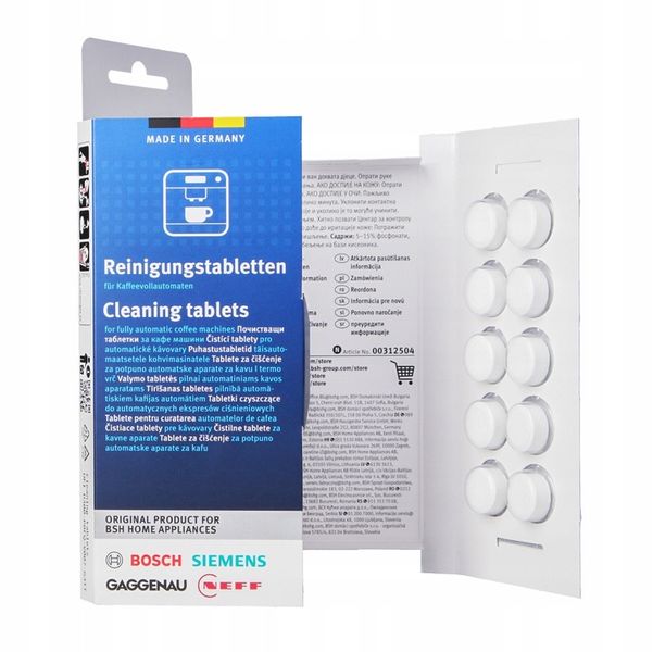 Tabletki Bosch Siemens czyszczące ekspres 312504 zdjęcie 1