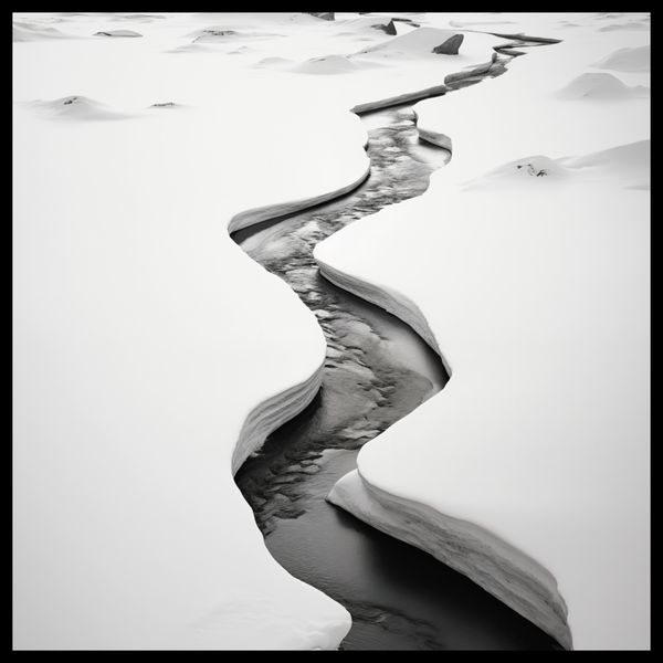 Plakat 50x50cm Szczeliny Mrozu zdjęcie 2