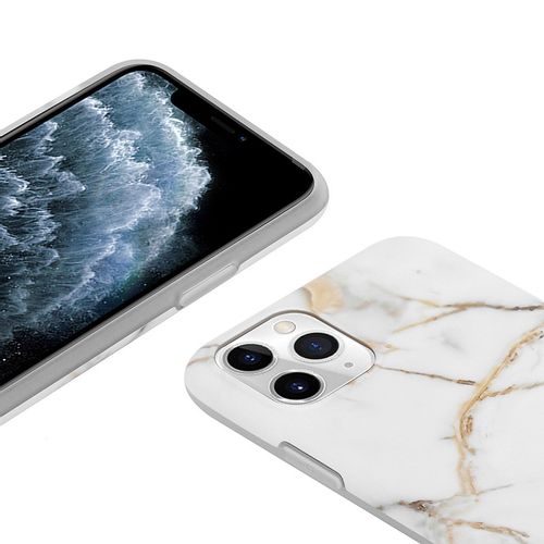 Crong Marble Case – Etui iPhone 11 Pro (biały) na Arena.pl
