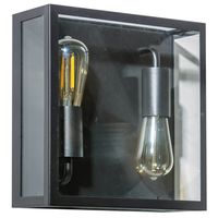 Elewacyjna lampa ogrodowa Niklas AZ4488 IP44 kwadratowa czarna