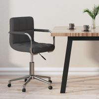 Obrotowe krzesło biurowe, ciemnoszare, tapicerowane tkaniną