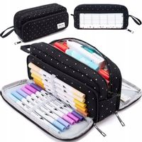 Piórnik szkolny trzykomorowy rozkładany potrójny saszetka do szkoły Zagatto