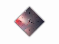 ZEGAR SZKLANY ROMB - Kosmos