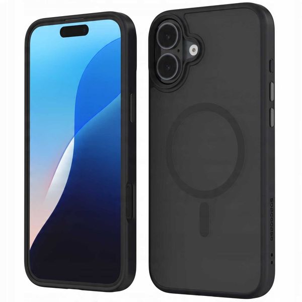 Spacecase Hybrid Mag Iphone 16 Plus Black zdjęcie 9