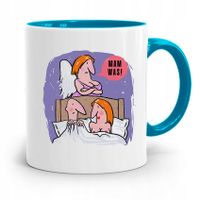 Kubek Błękitny Prezent Dla Teściowej Mam Was! Z Nadrukiem Ze Zdjęciem