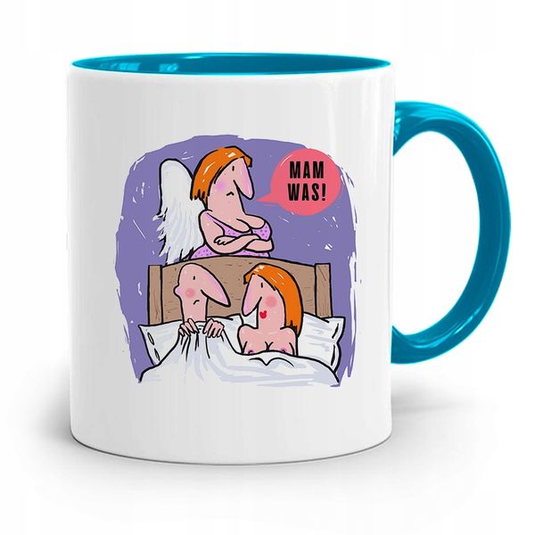 Kubek Błękitny Prezent Dla Teściowej Mam Was! Z Nadrukiem Ze Zdjęciem zdjęcie 1