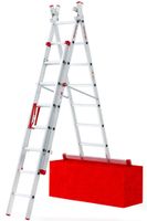 drabina trzyelementowa 3x8 szczebli ak250.3sc - f. schodowa - dr