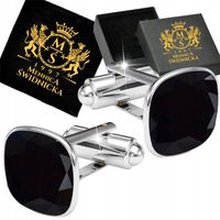 Spinki do Mankietów Koszuli Męskie Srebrne Stal Szlachetna 316L na Ślub