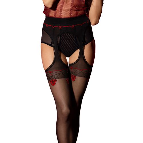 Rajstopy z Dziurką Na Pośladkach Amour Rouge Orientalny Wzór M na Arena.pl