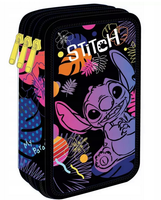 COOLPACK PIÓRNIK SZKOLNY TRZYKOMOROWY WYPOSAŻENIE KREDKI PISAKI STITCH