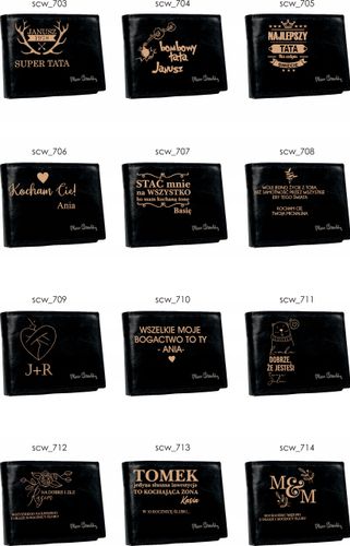 Portfel skórzany Pierre Cardin z własnym grawerem dla męża na Arena.pl