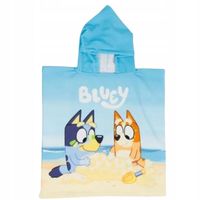Ręcznik szybkoschnący z kapturem ponczo dla dzieci Bluey i Bingo