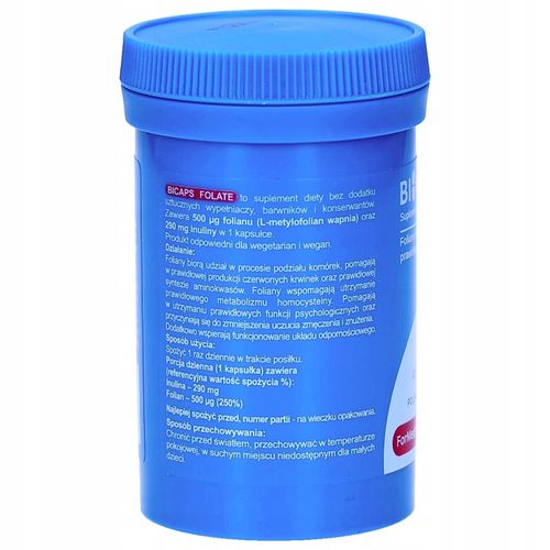 BICAPS FOLATE 60 caps. KWAS FOLIOWY ForMeds na Arena.pl