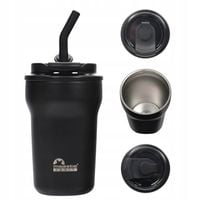 Kubek termiczny termos ze słomką ustnikiem Majestic Sport 420 ml