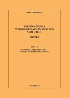 Książka polska w ogłoszeniach prasowych XVIII wieku