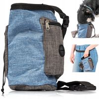 SASZETKA PRZYSMAKI SMAKOŁYKI PSA TORBA TRESERKA WODOODPORNY LEN