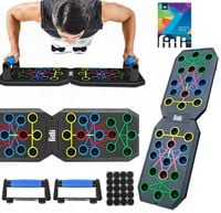 DESKA DO POMPEK PLATFORMA DO ĆWICZEŃ UCHWYTY WIELOFUNKCYJNA PUSH UP