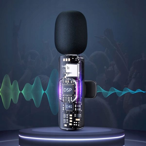 2x MIKROFON BEZPRZEWODOWY KRAWATOWY + ODBIORNIK USB-C + ADAPTER DO IPHONE zdjęcie 14