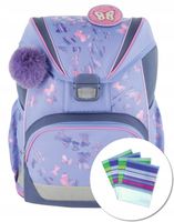 Tornister HERLITZ ULTRALIGHT BUTTERFLY PARADISE + TECZKA A4 Z ZAPIĘCIEM