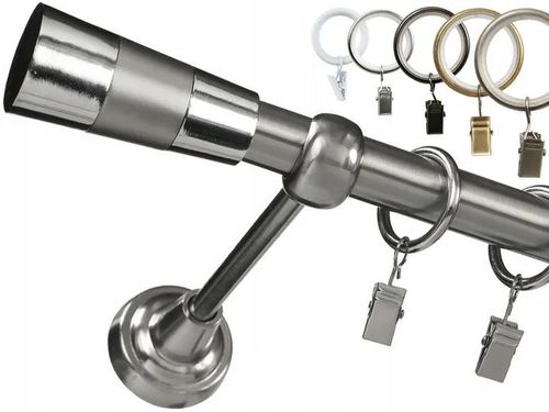 KARNISZ pojedynczy 19mm / 240 cm LUXURY CICHE KÓŁKA wzory 6 KOLORÓW wybór na Arena.pl