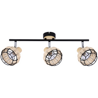 Sufitowa lampa Tajga 93-12227 Candellux regulowana drewniana czarna