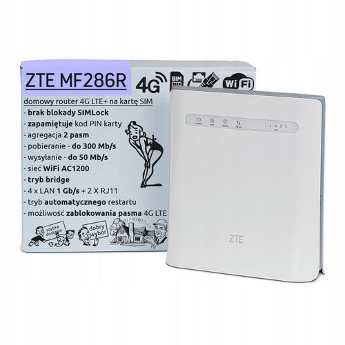 MF286R Domowy Biurowy router SIM 4G LTE z agregacją Play Tmobile Orange NJU na Arena.pl