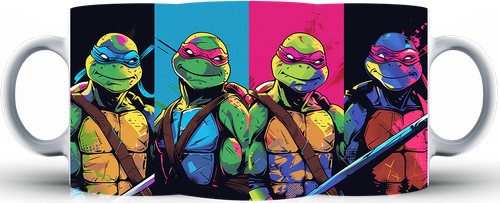 Kubek ceramiczny Żółwie Ninja - Turtles na Arena.pl