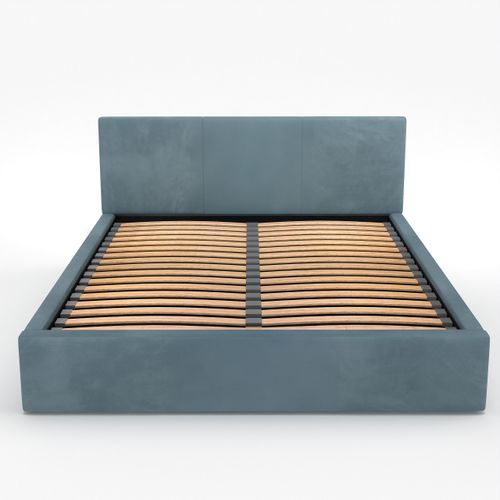 ŁÓŻKO TAPICEROWANE DO SYPIALNI 140x200 ŁÓŻKO PODWÓJNE Z POJEMNIKIEM MORSKIE na Arena.pl