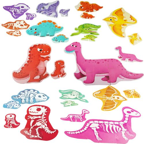 DLA DZIECI DINOZAURY  PUZZLE 7W1 na Arena.pl