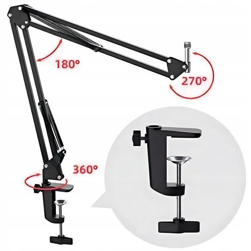 MIKROFON STUDYJNY USB JACK POJEMNOŚCIOWY GAMINGOWY ZESTAW POP FILTR STATYW na Arena.pl