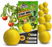 LEP PUŁAPKA NA MSZYCE ZIEMIÓRKI MUSZKI DO SADÓW SZKLARNI (10x) KULE LEPOWE