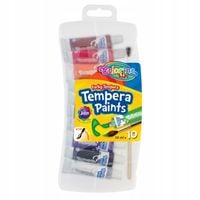 farby tempera w tubach 10ml 10 kolorów colorino