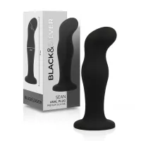 black&silver sean czarny korek anatomiczny silikonowy premium
