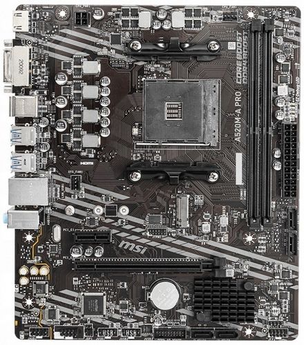 Płyta główna MSI A520M-A PRO Micro ATX AMD AM4 DDR4 M.2 NVMe USB 3.2 na Arena.pl