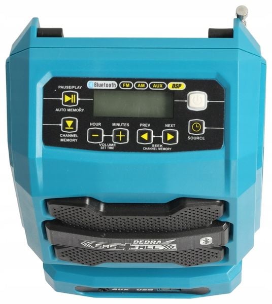 RADIO bluetooth przenośne Głośnik DEDRA SAS+ALL aku 2Ah AUX USB Powerbank zdjęcie 11