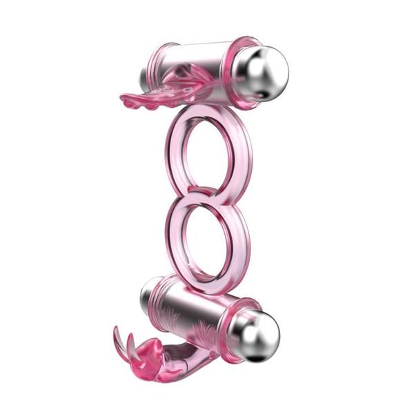 BAILE - BUNNY SNUGGLES COCK CLIT RING, 10 vibration functions zdjęcie 2