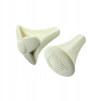 Para główek do pałki mażoretkowej BELTI GP1 białe