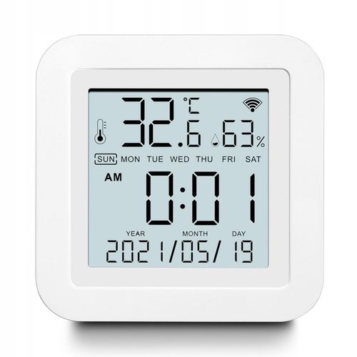 CZUJNIK TEMPERATURY I WILGOTNOŚCI WIFI SMART LIFE TUYA TERMOMETR HIGROMETR na Arena.pl