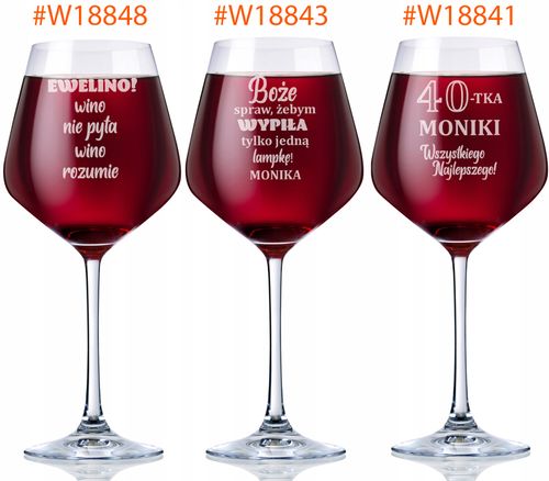 Mega kieliszek do wina XXL 860ml GRAWER urodziny na Arena.pl