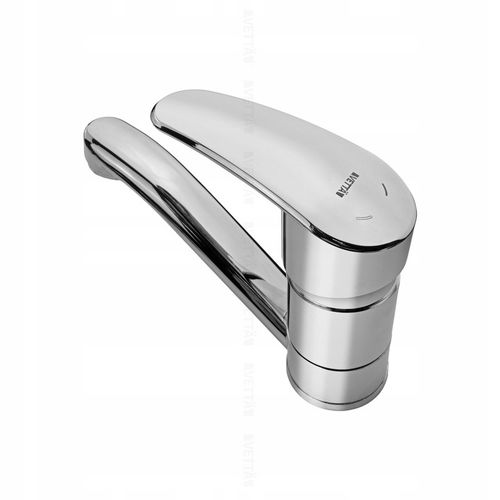 Bateria umywalkowa stojąca kran do umywalki zlewu chromowa niska VETTÄ na Arena.pl