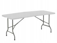 STÓŁ CATERINGOWY BANKIETOWY PROSTOKĄTNY SKŁADANY BLAT 183x76x74 cm TECHNICA