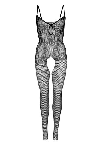 Czarny Siateczkowy Otwarty Bodystocking Keyhole Net Daring Intimates S-L na Arena.pl