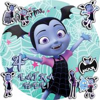 OPŁATEK NA TORT 20CM - VAMPIRINA BAJKA + IMIĘ + GRATIS! 15CM 18CM