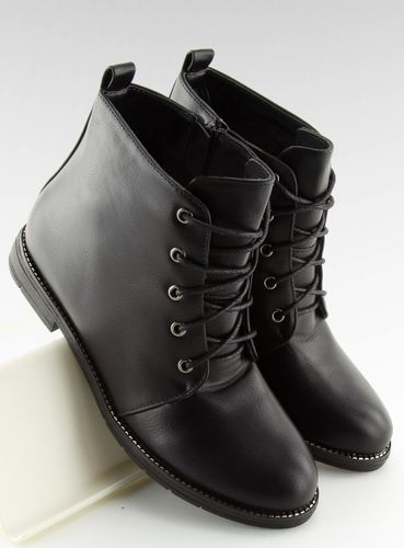 Botki sznurowane czarne 3085 BLACK - 41 na Arena.pl