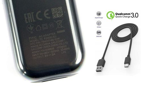 Oryg. Ładowarka HTC USB FAST 2A + kabel HTC type C na Arena.pl